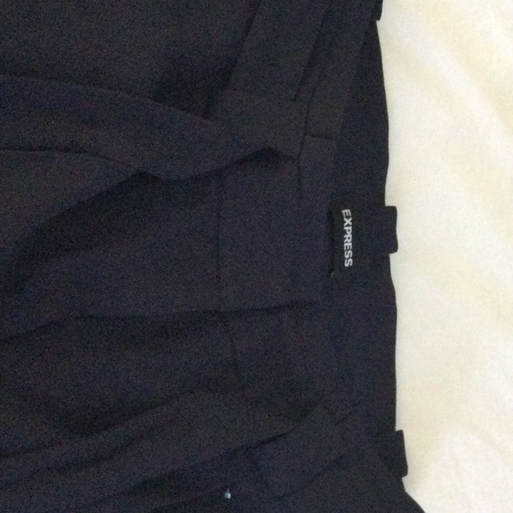 Express Womens navy blue high waisted straight leg trouser